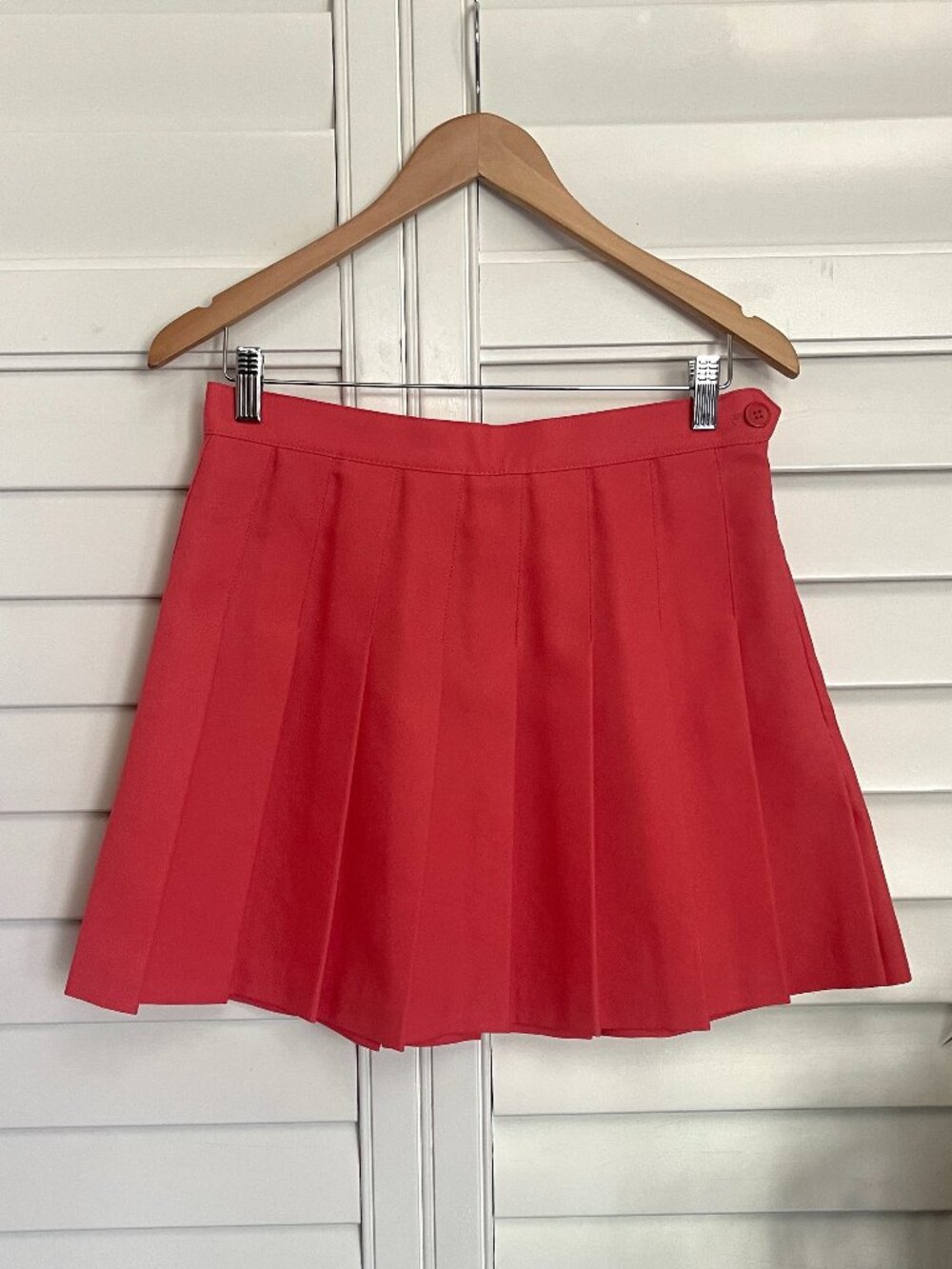 *Vintage* American Apparel Tennis Cheerleader Skirt in Watermelon Size Large - Picture 2 of 10